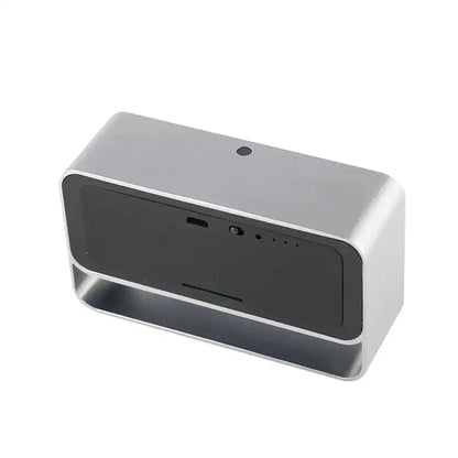 Réveil numérique noir brillant avec caméra intégrée -  - reveil-camera-espion-avec-vision-nocturne - ["camera espion","connect\u00e9","num\u00e9rique","r\u00e9veil digital","simple"]