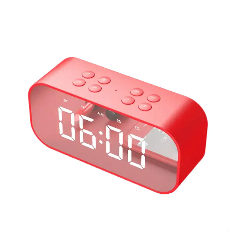 Réveil numérique noir mat à affichage blanc lumineux -  - reveil-connecte-enfant - ["digital","lumineux","num\u00e9rique","petit reveil","simple"]