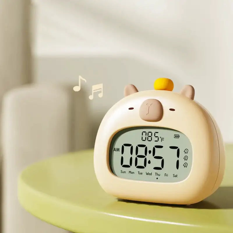 Réveil numérique ours beige avec écran LCD -  - reveil-fille-12-ans - ["ado","enfant","r\u00e9veil enfant","veilleuse"]