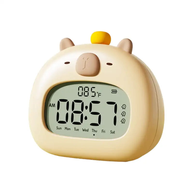 Réveil numérique ours beige avec écran LCD -  - reveil-fille-12-ans - ["ado","enfant","r\u00e9veil enfant","veilleuse"]