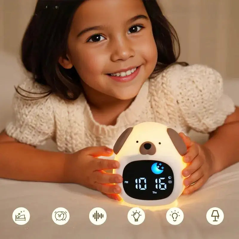 Réveil numérique ours en plastique lumineux avec affichage LED -  - reveil-lumineux-jour-nuit - ["ado","enfant","Jour Nuit","lumineux","Radio R\u00e9veil Lumineux","r\u00e9veil enfant","\u00e9ducatif"]