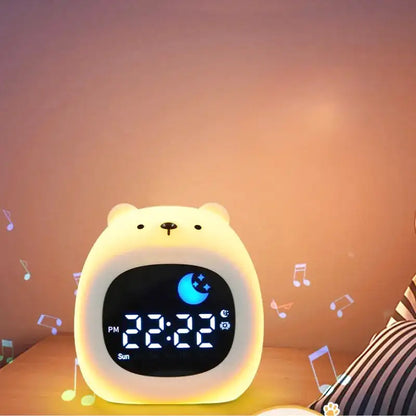 Réveil numérique ours en plastique lumineux avec affichage LED -  - reveil-lumineux-jour-nuit - ["ado","enfant","Jour Nuit","lumineux","Radio R\u00e9veil Lumineux","r\u00e9veil enfant","\u00e9ducatif"]