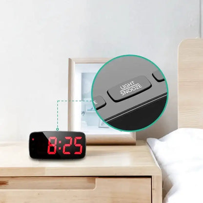 Réveil numérique ovale noir à affichage LED rouge -  - reveil-numerique-affichage-rouge-pour-chambre - ["intelligent"]