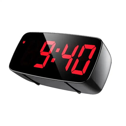 Réveil numérique ovale noir à affichage LED rouge -  - reveil-numerique-affichage-rouge-pour-chambre - ["intelligent"]
