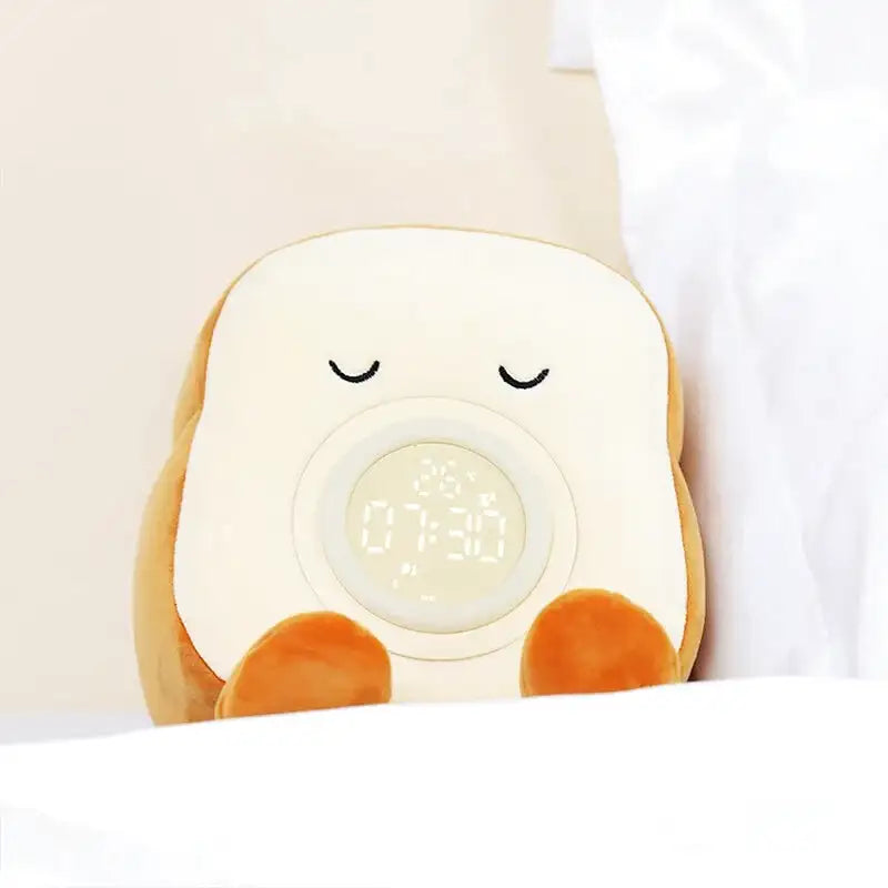 Réveil numérique peluche en forme d’ourson crème -  - reveil-fille-10-ans - ["ado","veilleuse"]