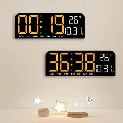 Réveil numérique rectangulaire noir avec affichage LED rouge -  - reveil-lumineux-sur-secteur - ["lumineux","Radio R\u00e9veil Lumineux"]