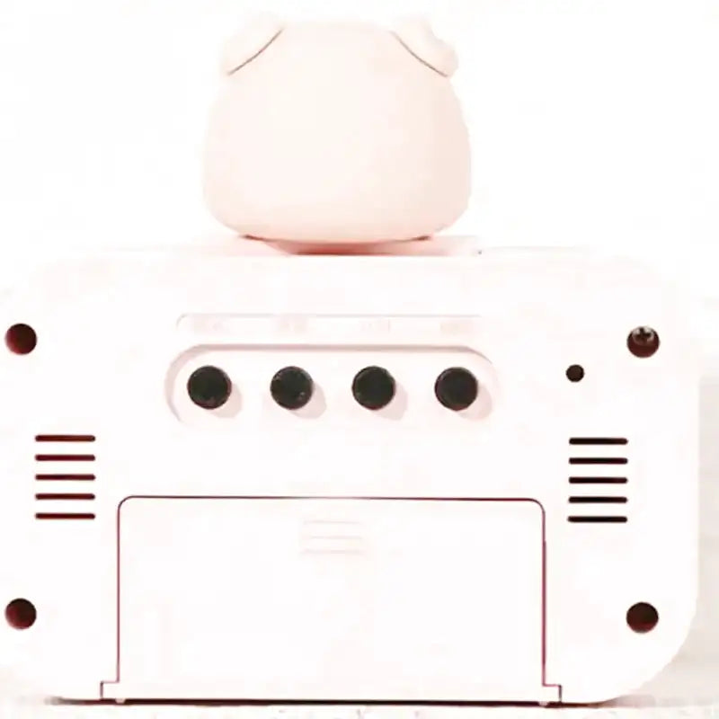 Réveil numérique rose avec figurine cochon décorative -  - reveil-fille-10-ans-rose-poudre - ["ado"]