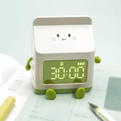 Réveil numérique rose en plastique avec visage animé -  - reveil-fille-9-ans - ["lumineux","Radio R\u00e9veil Lumineux"]