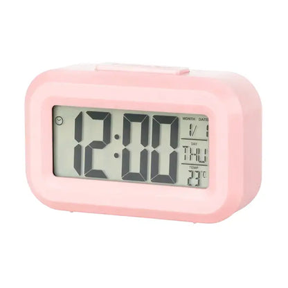 Réveil numérique rose pastel en plastique mat -  - reveil-numerique-enfant - ["enfant","r\u00e9veil enfant","\u00e9ducatif"]