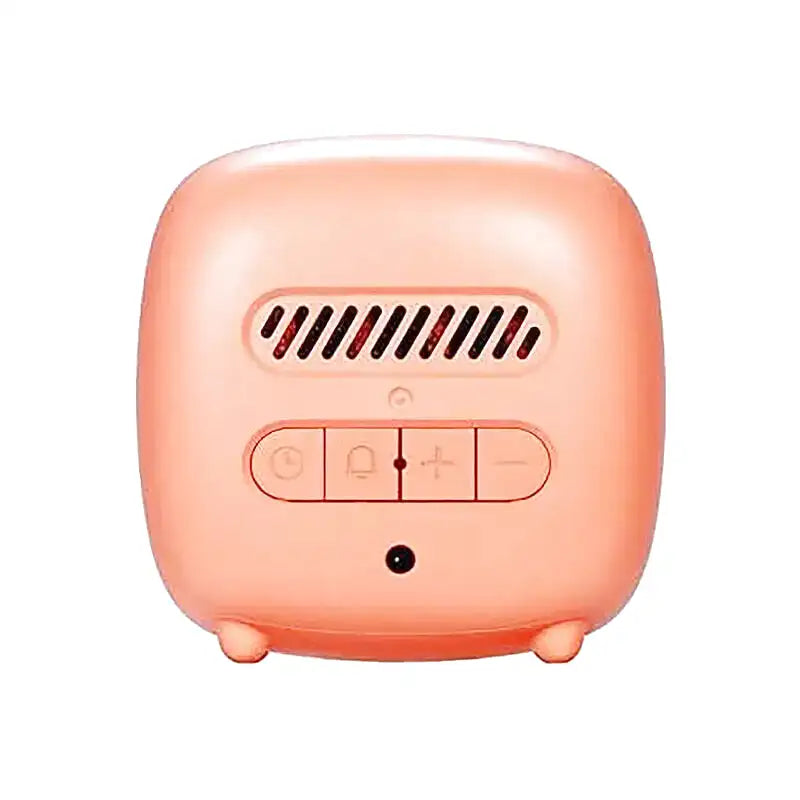 Réveil numérique vert pastel avec pousse décorative -  - reveil-veilleuse-enfant - ["enfant","r\u00e9veil enfant","veilleuse"]