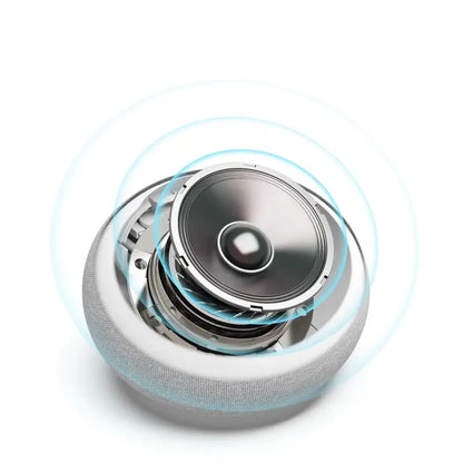 Réveil ovale LED avec base lumineuse bleue -  - reveil-lumineux-son-naturel - ["lumineux","Radio R\u00e9veil Lumineux"]