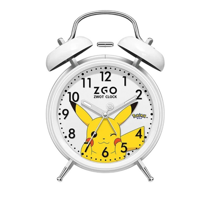 Réveil vintage en métal noir motif Pikachu -  - reveil-pikachu-pokemon - ["enfant","pikachu","pok\u00e9mon","r\u00e9veil enfant"]