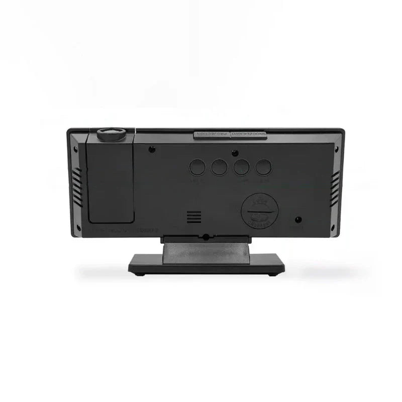 Réveil projecteur en verre avec support pour fléchettes -  - reveil-projecteur-noir - ["projecteur","radio reveil projecteur","r\u00e9veil projecteur"]