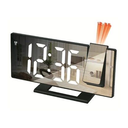 Réveil projecteur en verre avec support pour fléchettes -  - reveil-projecteur-noir - ["projecteur","radio reveil projecteur","r\u00e9veil projecteur"]