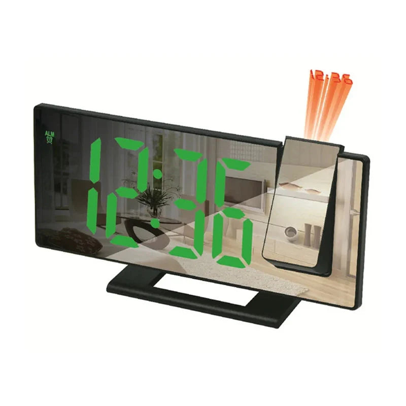 Réveil projecteur en verre avec support pour fléchettes -  - reveil-projecteur-noir - ["projecteur","radio reveil projecteur","r\u00e9veil projecteur"]