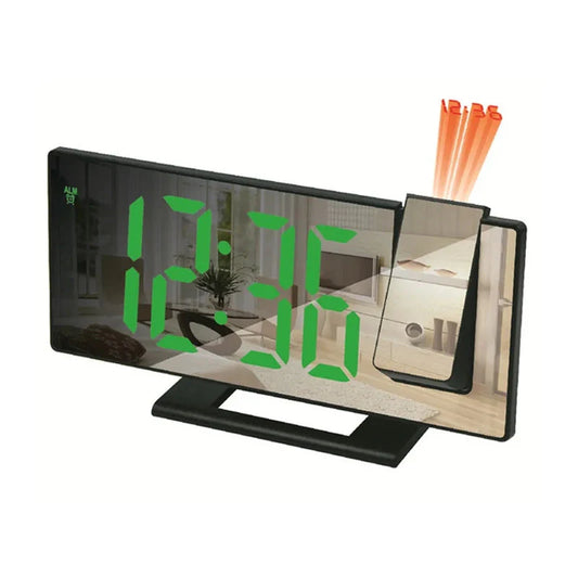 Réveil projecteur en verre avec support pour fléchettes -  - reveil-projecteur-noir - ["projecteur","radio reveil projecteur","r\u00e9veil projecteur"]