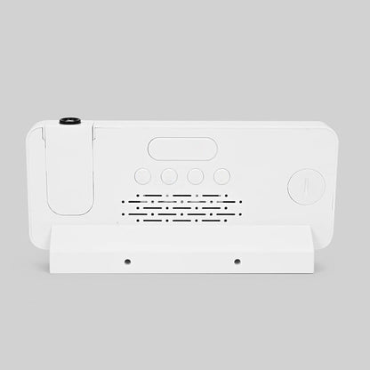 Réveil projecteur en plastique argenté avec affichage multicolore -  - reveil-projecteur-usb - ["projecteur","radio reveil projecteur","r\u00e9veil projecteur"]