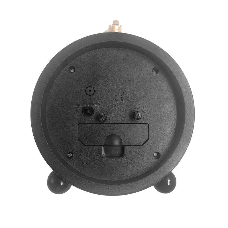 Réveil rond en métal vieilli style rétro -  - reveil-horloge-vintage - ["analogique","Jour Nuit","R\u00e9veil Analogique"]