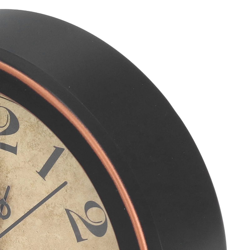 Réveil rond vintage rouge foncé et crème -  - reveil-vintage-rond - ["analogique","Jour Nuit","R\u00e9veil Analogique"]