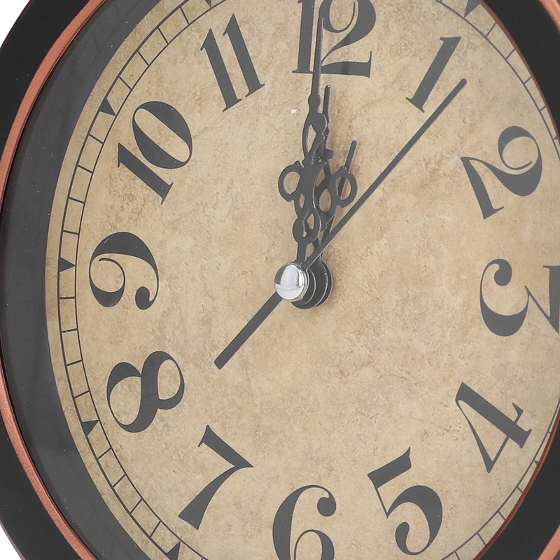 Réveil rond vintage rouge foncé et crème -  - reveil-vintage-rond - ["analogique","Jour Nuit","R\u00e9veil Analogique"]