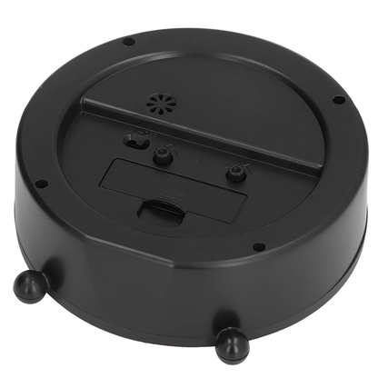 Réveil rond vintage rouge foncé et crème -  - reveil-vintage-rond - ["analogique","Jour Nuit","R\u00e9veil Analogique"]